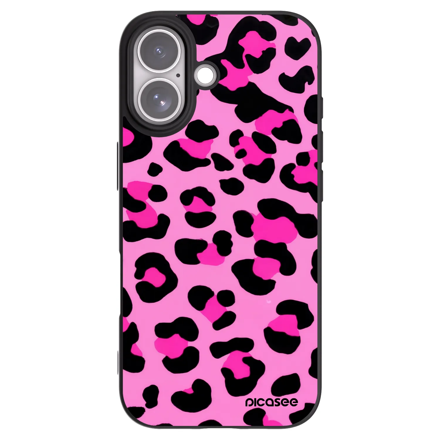 Picasee silikónový čierny obal pre Apple iPhone 17 - Pink Tiger