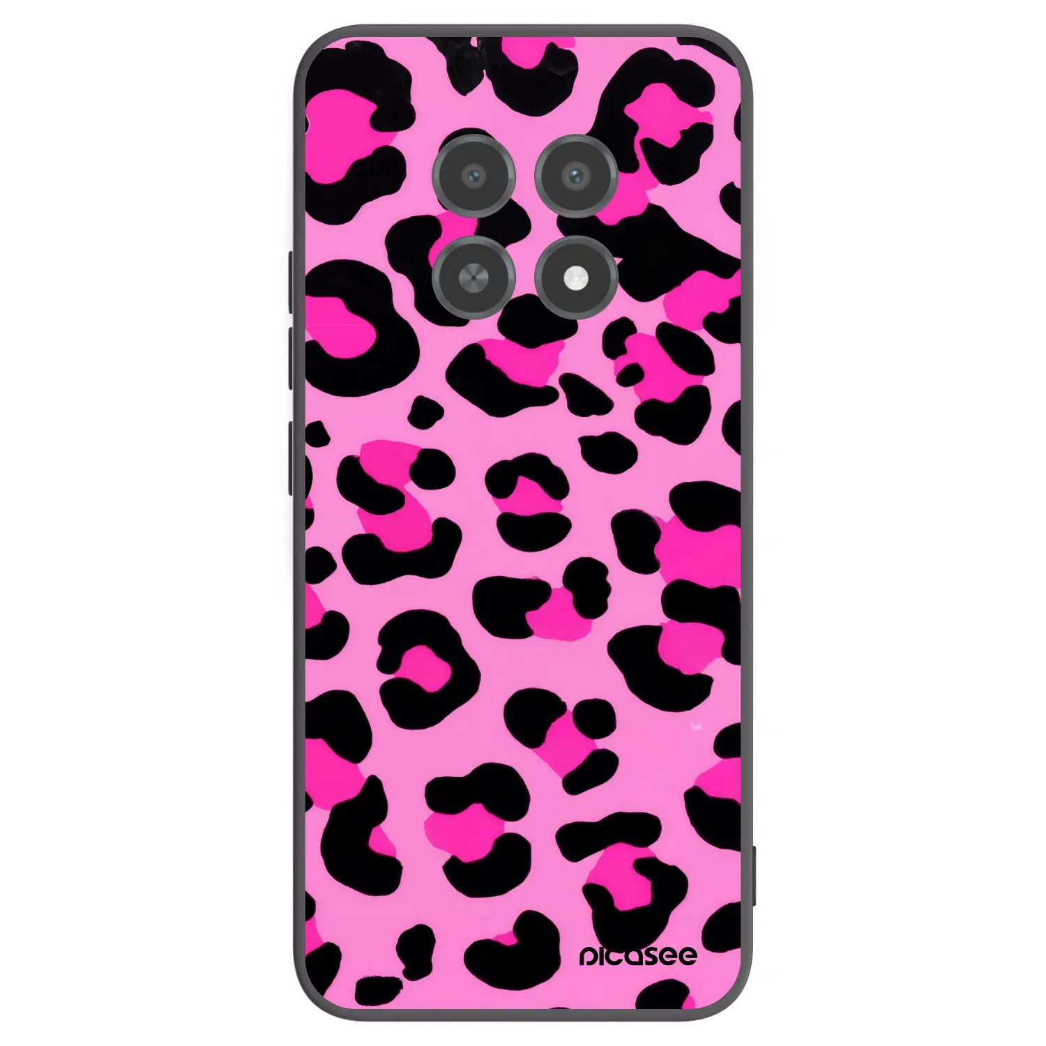 Picasee silikónový čierny obal pre Realme 12X - Pink Tiger