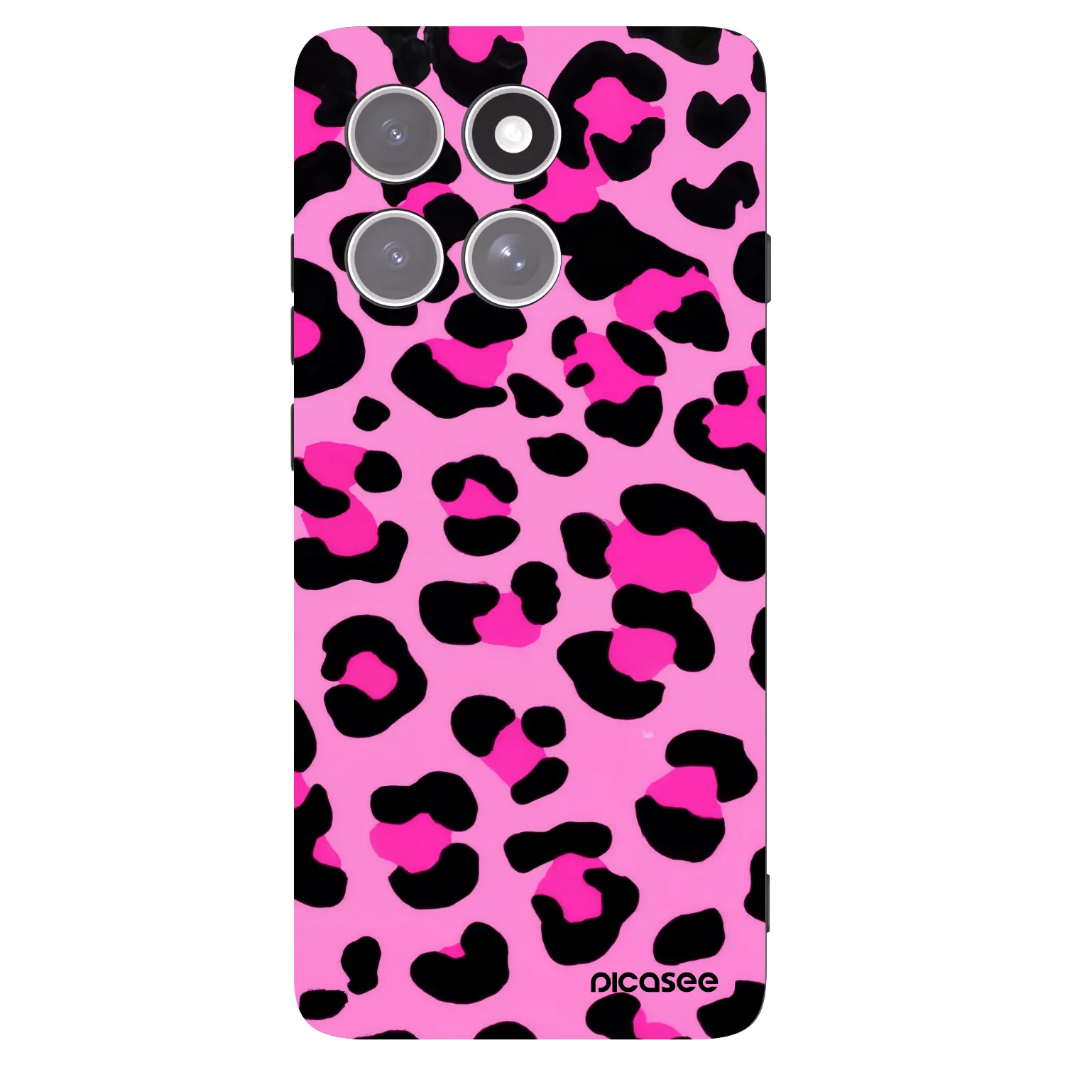 Picasee silikónový čierny obal pre Motorola Edge 60 Pro - Pink Tiger
