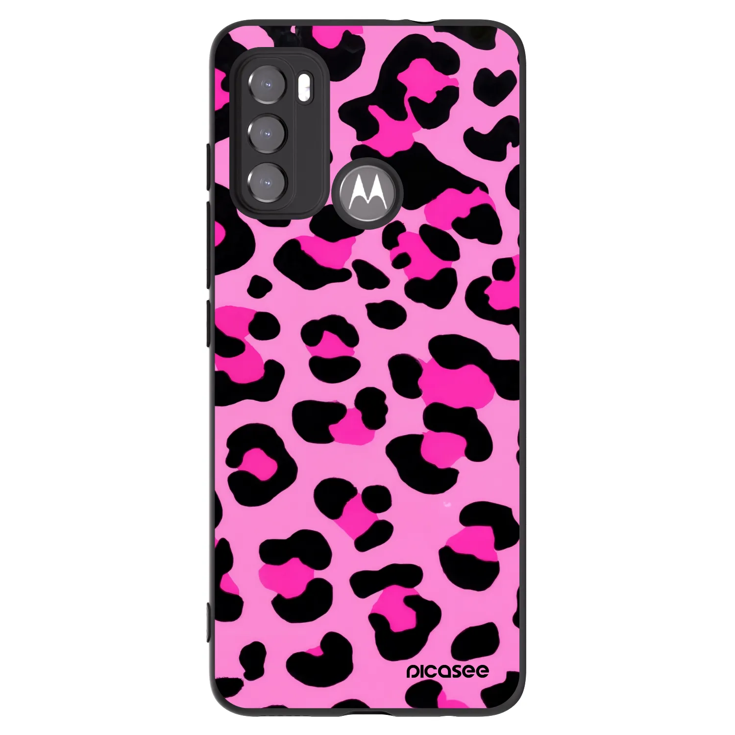 Silikónový čierny obal pre Motorola Edge 60 5G - Pink Tiger
