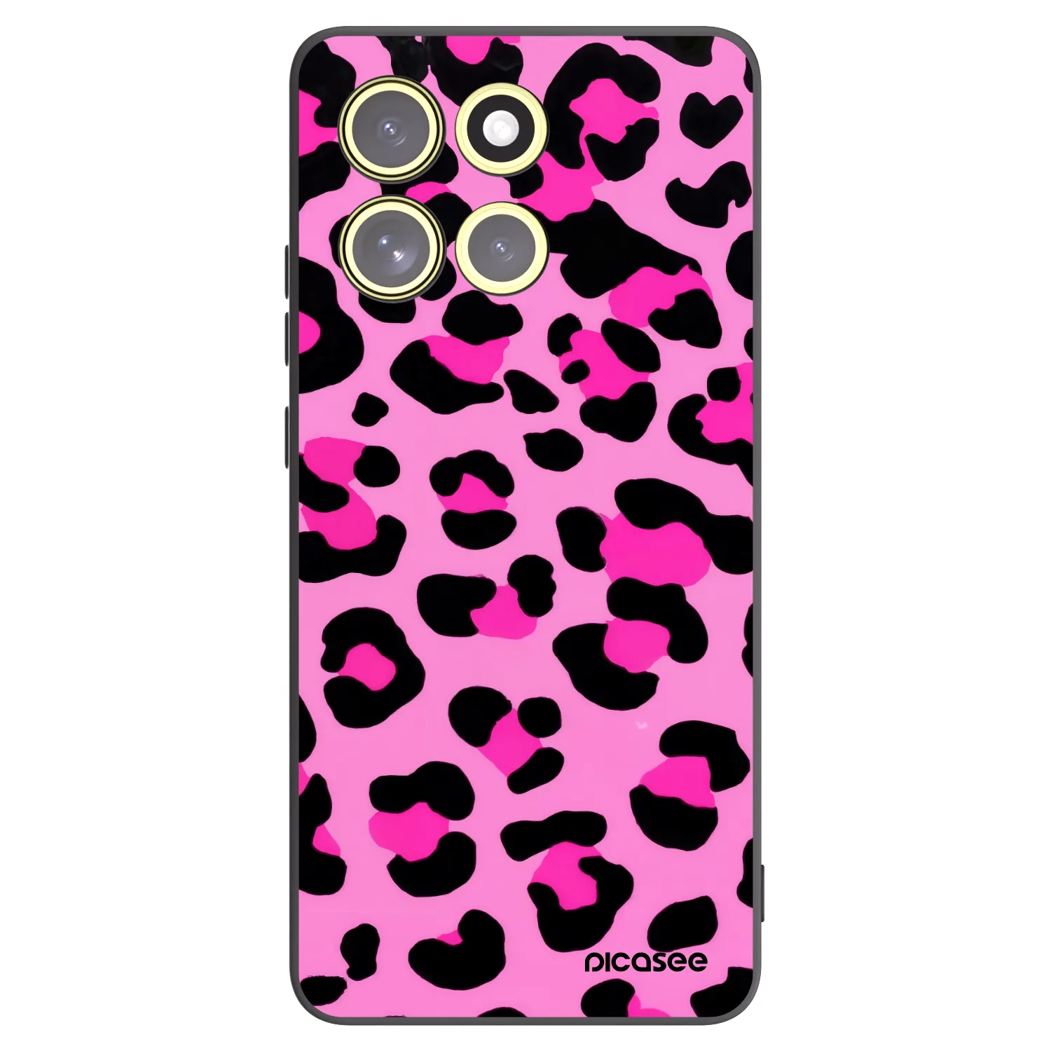 Silikónový čierny obal pre Motorola Moto G86 5G - Pink Tiger