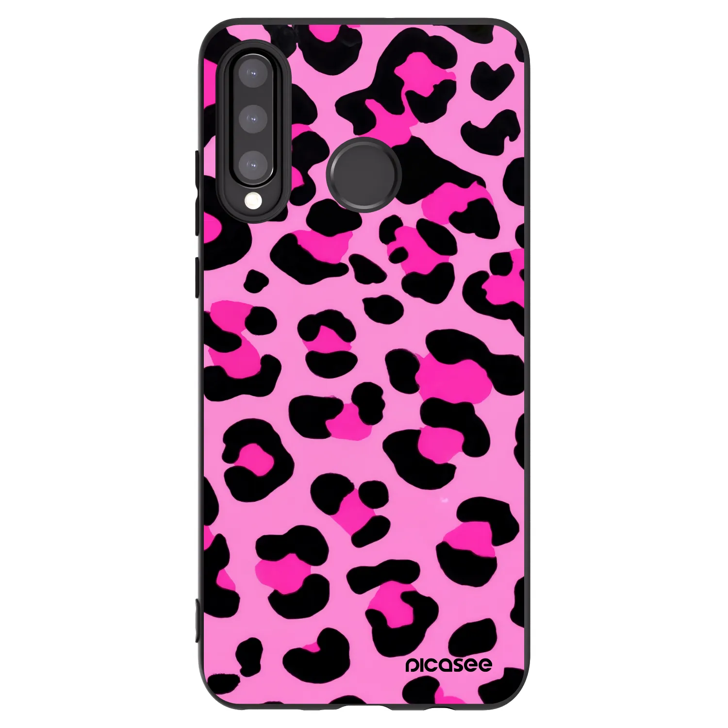 Picasee silikónový čierny obal pre Huawei P30 Lite - Pink Tiger