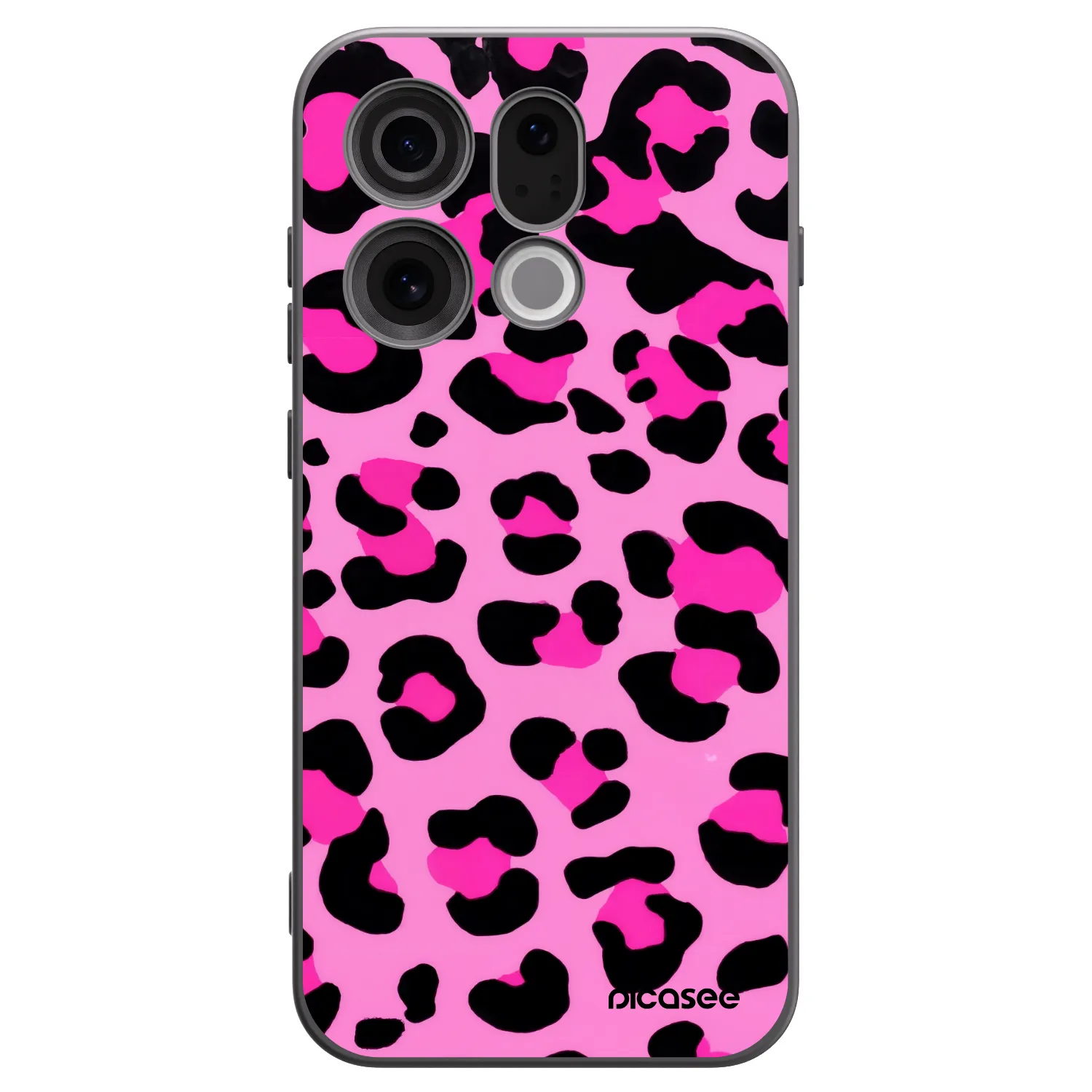 Picasee silikónový čierny obal pre OPPO Find X9 - Pink Tiger