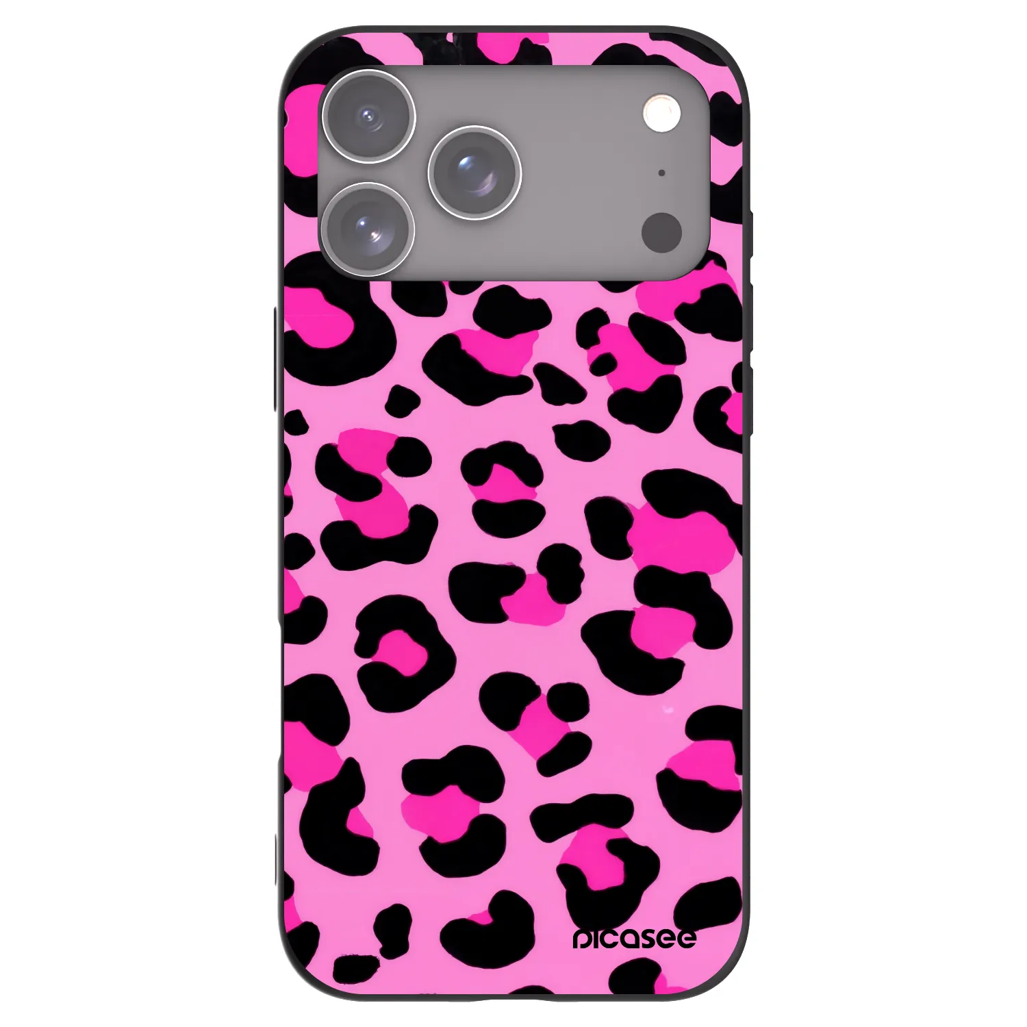 Picasee silikónový čierny obal pre Apple iPhone 18 Pro Max - Pink Tiger