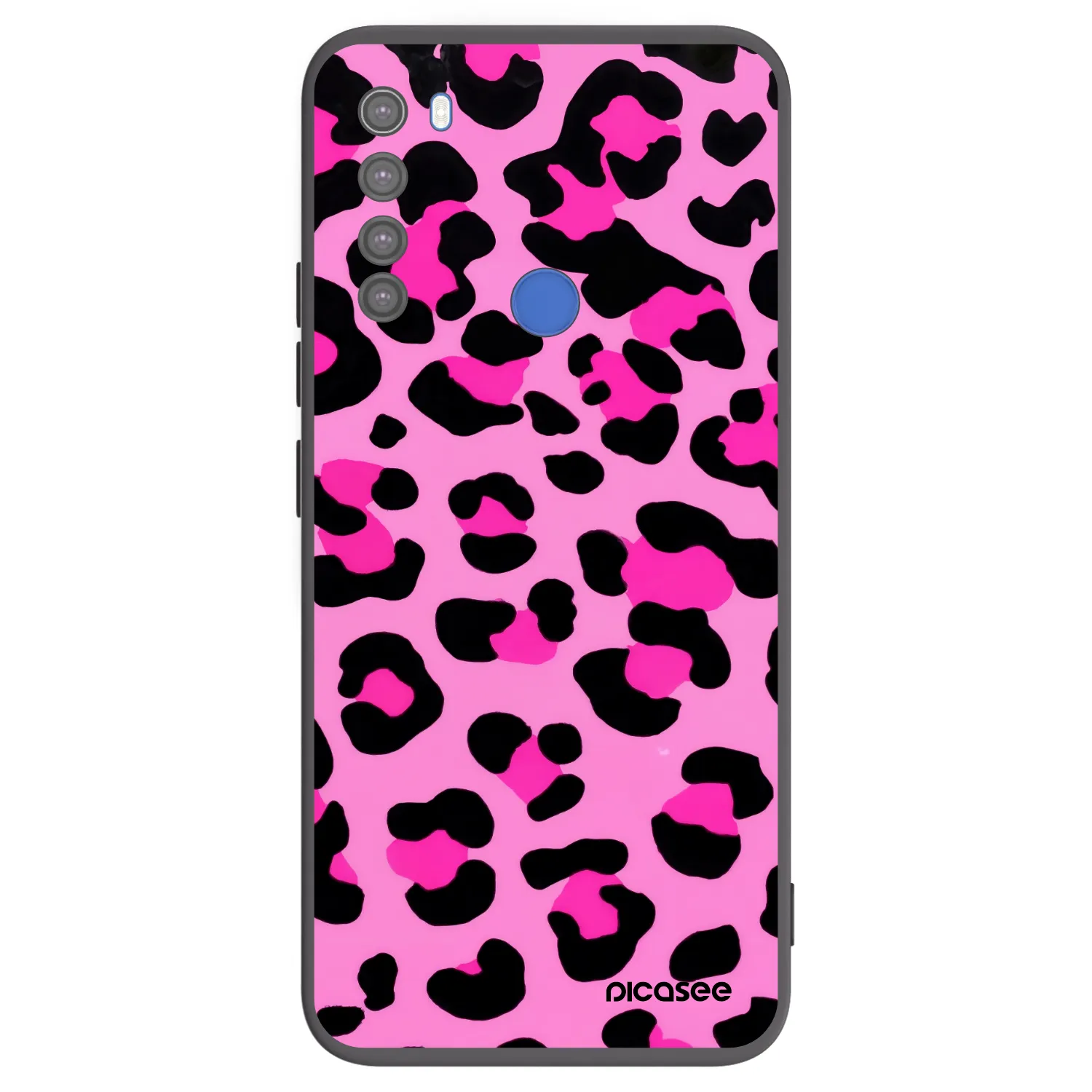 Picasee silikónový čierny obal pre Xiaomi Redmi Note 8T - Pink Tiger