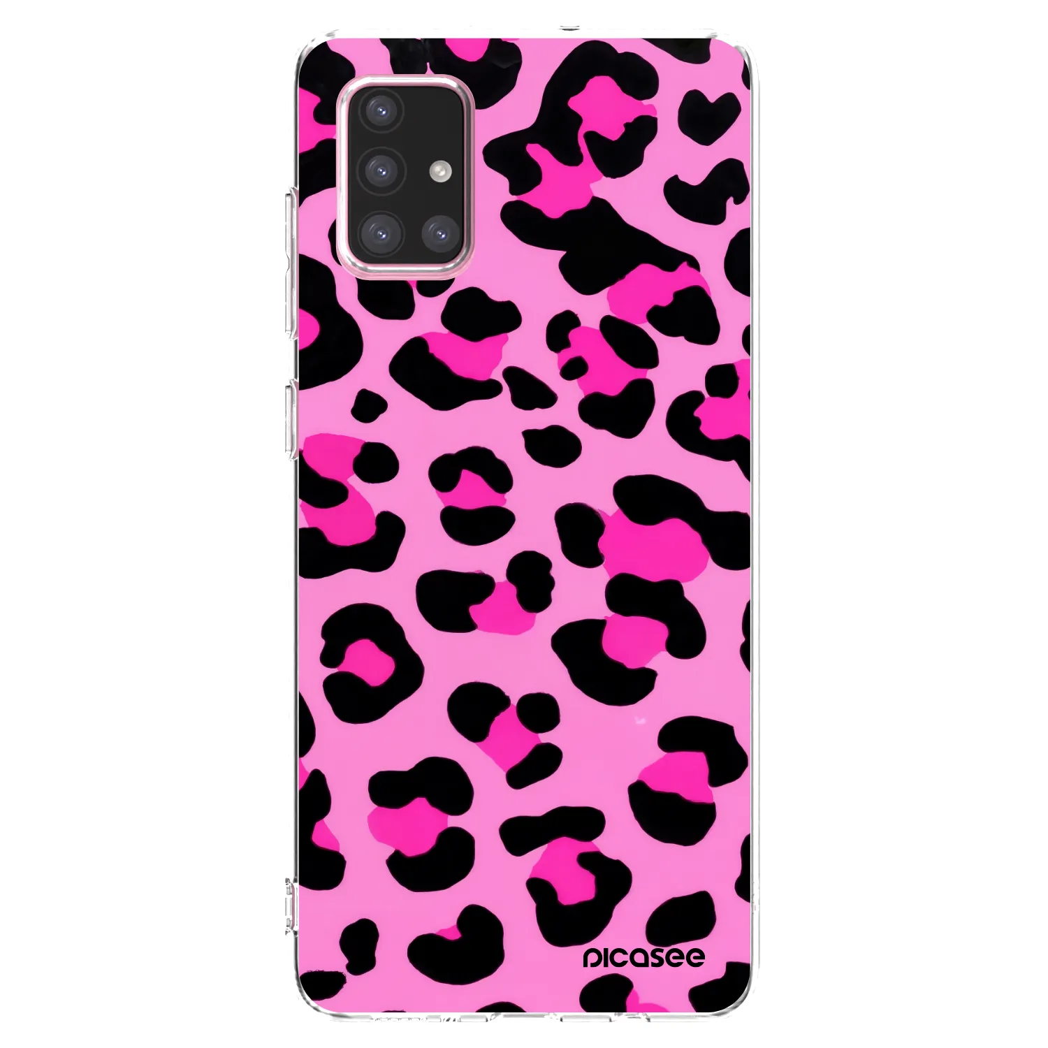Picasee silikónový prehľadný obal pre Samsung Galaxy A71 A715F - Pink Tiger