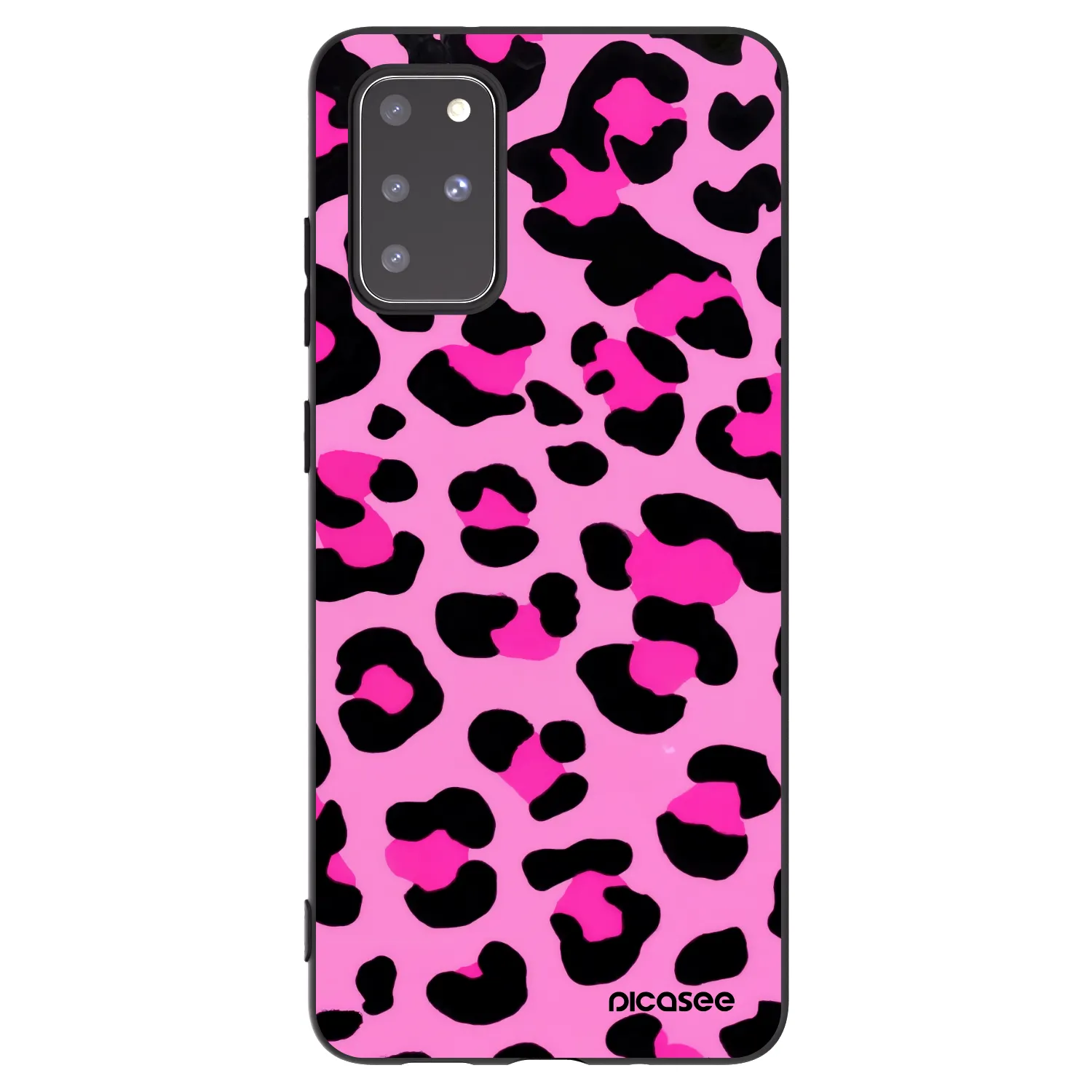 Picasee silikónový čierny obal pre Samsung Galaxy S20+ G985F - Pink Tiger