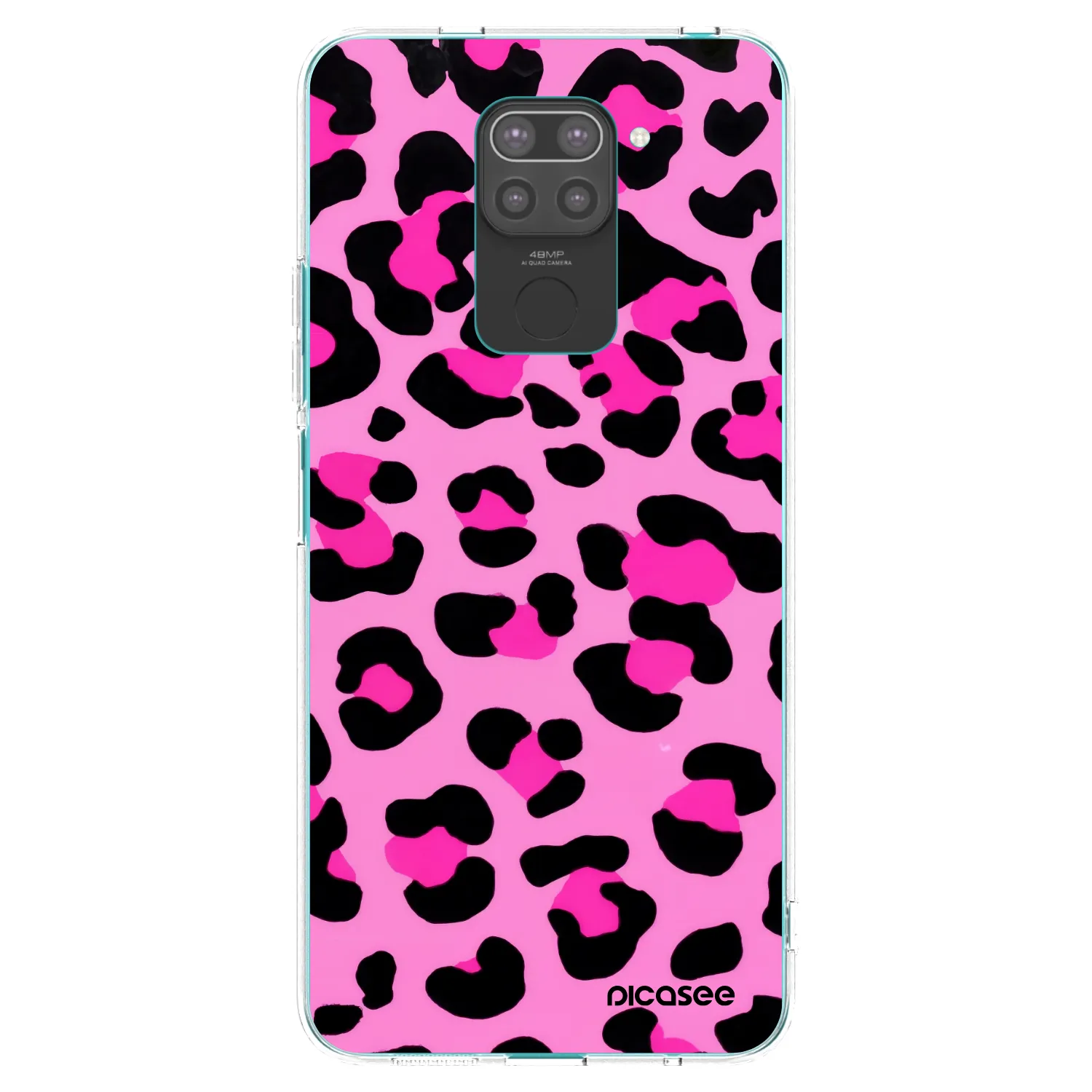 Picasee silikónový čierny obal pre Xiaomi Redmi Note 9 - Pink Tiger
