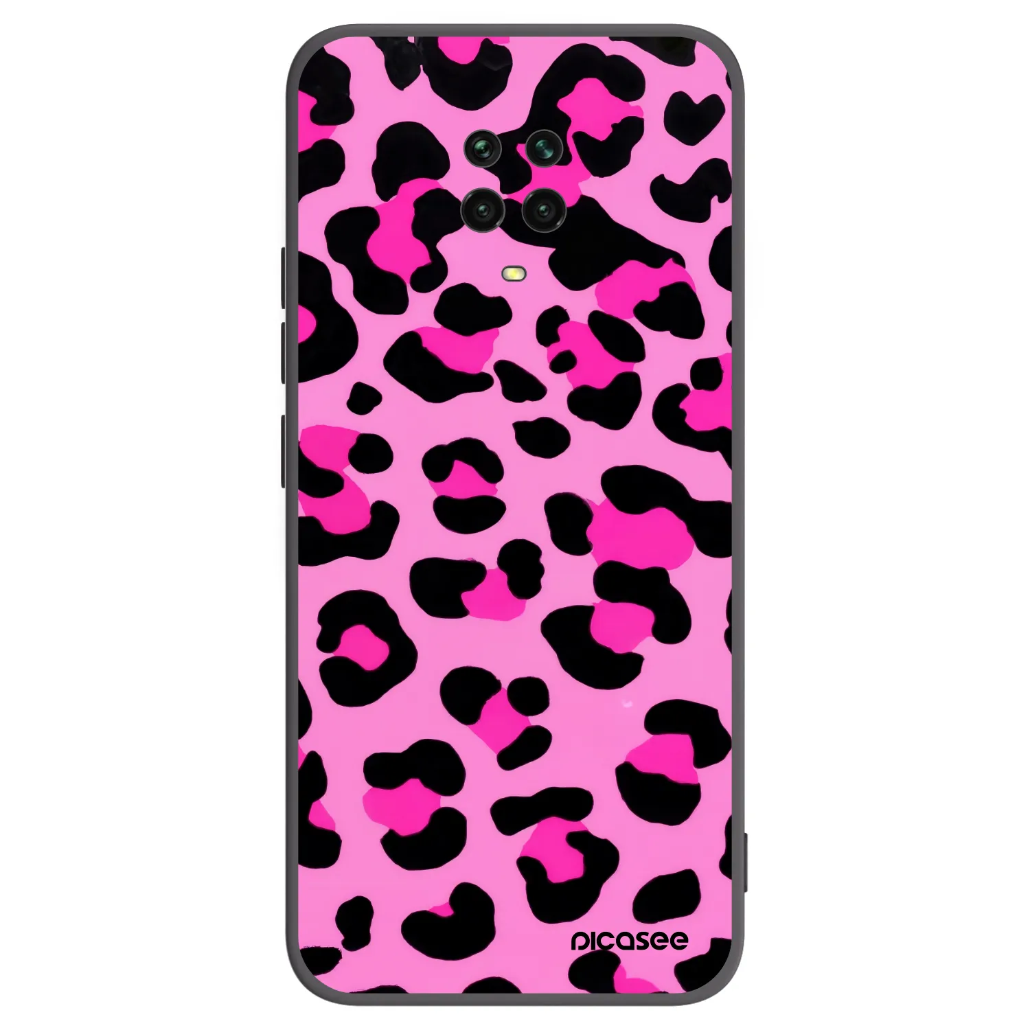 Picasee silikónový čierny obal pre Xiaomi Redmi Note 9S - Pink Tiger
