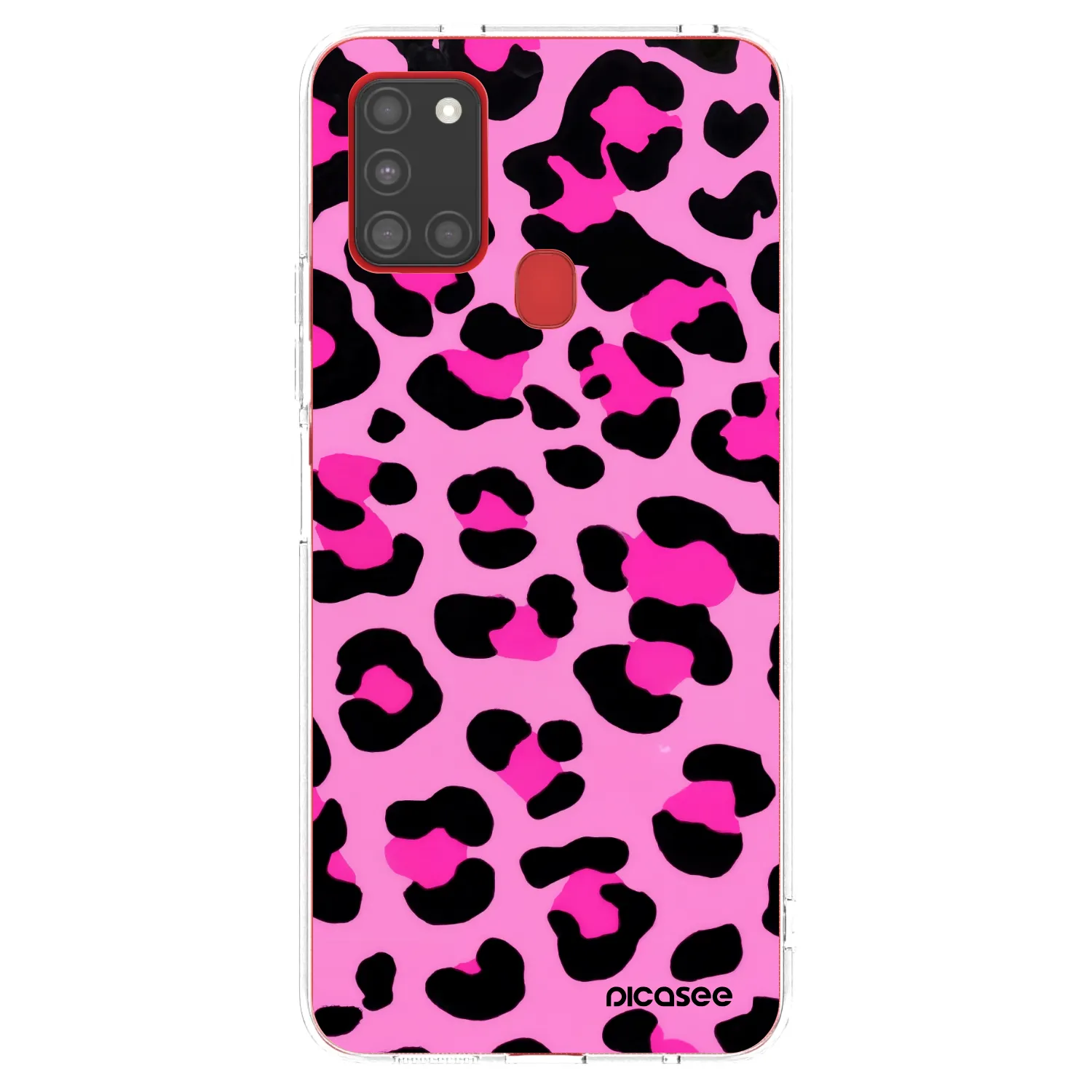 Picasee silikónový prehľadný obal pre Samsung Galaxy A21s - Pink Tiger