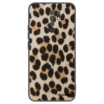 Picasee silikónový čierny obal pre Xiaomi Redmi 9 - Brown Tiger