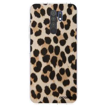 Picasee silikónový prehľadný obal pre Xiaomi Redmi 9 - Brown Tiger