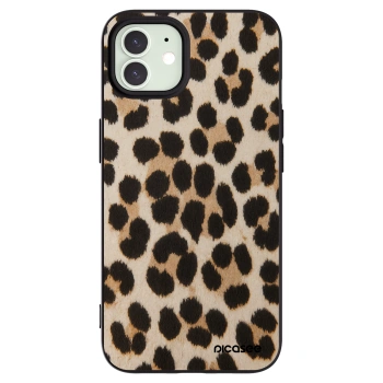 Picasee silikónový čierny obal pre Apple iPhone 12 Pro - Brown Tiger