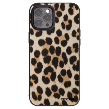 Picasee silikónový čierny obal pre Apple iPhone 12 Pro Max - Brown Tiger