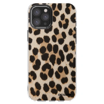 Picasee silikónový prehľadný obal pre Apple iPhone 12 Pro Max - Brown Tiger
