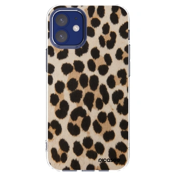Picasee silikónový prehľadný obal pre Apple iPhone 12 mini - Brown Tiger