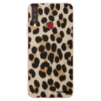 Picasee silikónový prehľadný obal pre Samsung Galaxy A20s - Brown Tiger