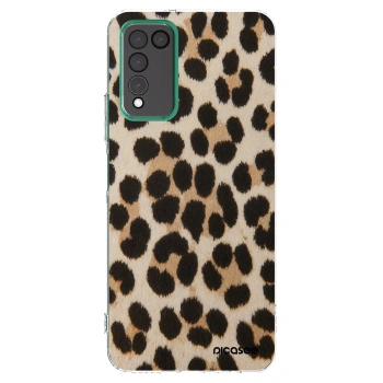 Picasee silikónový prehľadný obal pre Honor 10X Lite - Brown Tiger