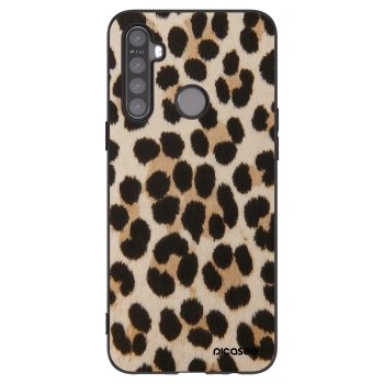 Picasee silikónový čierny obal pre Realme 6i - Brown Tiger