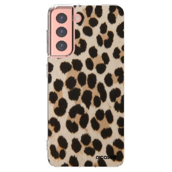 Picasee silikónový prehľadný obal pre Samsung Galaxy S21 5G G991B - Brown Tiger