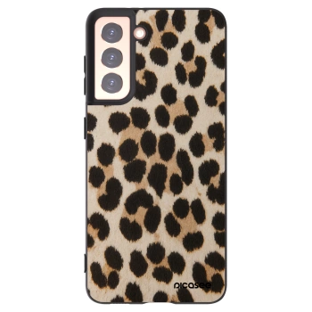 Picasee silikónový čierny obal pre Samsung Galaxy S21 5G G991B - Brown Tiger