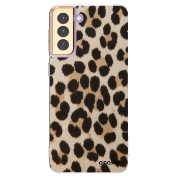 Picasee silikónový prehľadný obal pre Samsung Galaxy S21+ 5G G996F - Brown Tiger