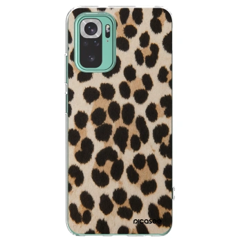 Picasee silikónový prehľadný obal pre Xiaomi Redmi Note 10 Pro - Brown Tiger