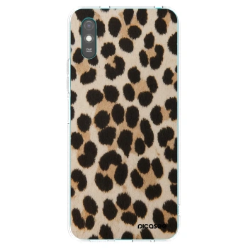 Picasee silikónový prehľadný obal pre Xiaomi Redmi 9AT - Brown Tiger