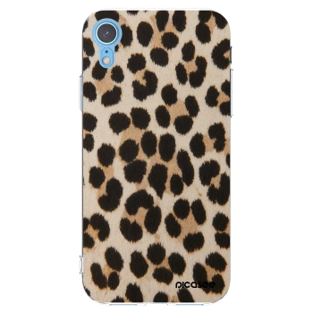 Picasee silikónový prehľadný obal pre Apple iPhone XR - Brown Tiger