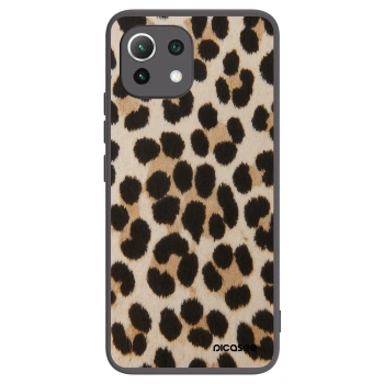 Picasee silikónový čierny obal pre Xiaomi 11 Lite 5G NE - Brown Tiger