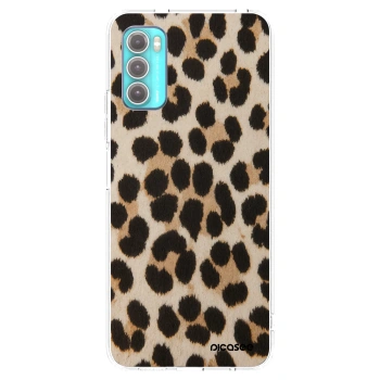 Picasee silikónový prehľadný obal pre Motorola Moto G60 - Brown Tiger