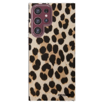 Picasee silikónový prehľadný obal pre Samsung Galaxy S22 Ultra 5G - Brown Tiger