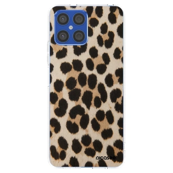 Picasee silikónový prehľadný obal pre Honor X8 4G - Brown Tiger