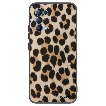 Picasee silikónový čierny obal pre OPPO Reno 5 5G - Brown Tiger