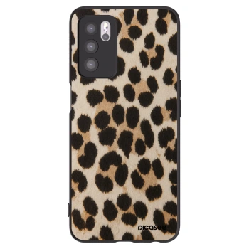 Picasee silikónový čierny obal pre OPPO A16s - Brown Tiger