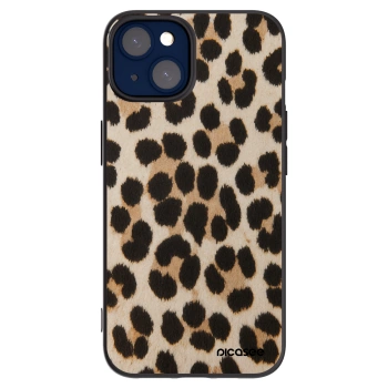 Picasee silikónový čierny obal pre Apple iPhone 14 - Brown Tiger