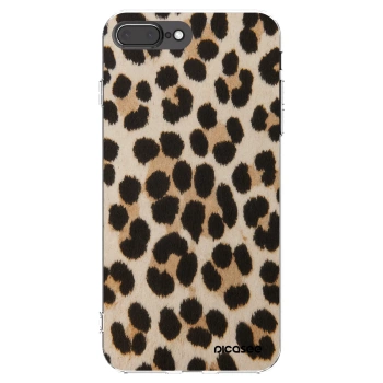 Picasee silikónový prehľadný obal pre Apple iPhone 8 Plus - Brown Tiger