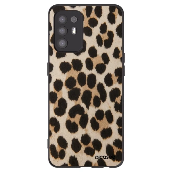 Picasee silikónový čierny obal pre OPPO A94 5G - Brown Tiger