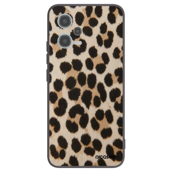 Picasee silikónový čierny obal pre Xiaomi Redmi Note 12 5G - Brown Tiger