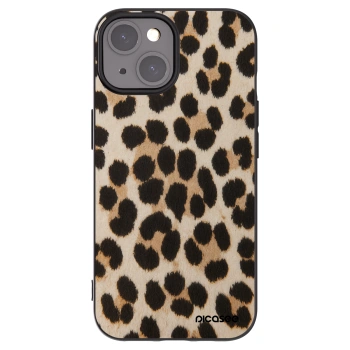 Picasee silikónový čierny obal pre Apple iPhone 15 - Brown Tiger