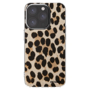 Picasee silikónový prehľadný obal pre Apple iPhone 15 Pro - Brown Tiger
