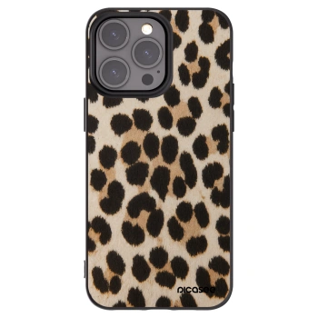 Picasee silikónový čierny obal pre Apple iPhone 15 Pro Max - Brown Tiger