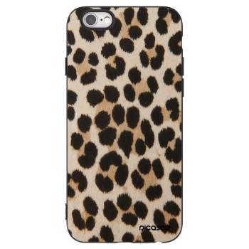 Picasee silikónový čierny obal pre Apple iPhone 6/6S - Brown Tiger