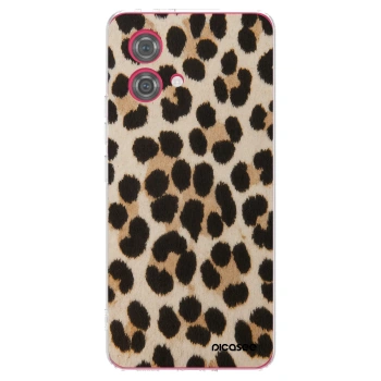 Picasee silikónový prehľadný obal pre Motorola Moto G84 5G - Brown Tiger