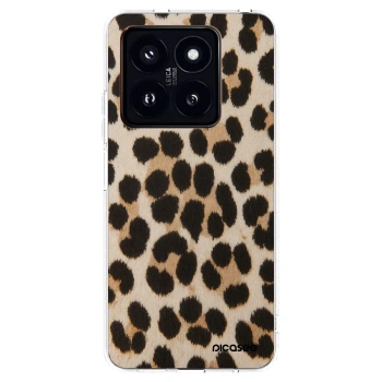 Picasee silikónový prehľadný obal pre Xiaomi 14 Pro - Brown Tiger
