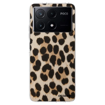 Picasee silikónový prehľadný obal pre Xiaomi Poco X6 Pro - Brown Tiger