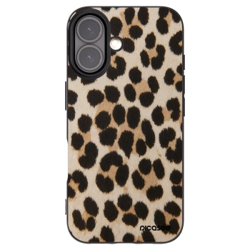 Picasee silikónový čierny obal pre Apple iPhone 16 - Brown Tiger