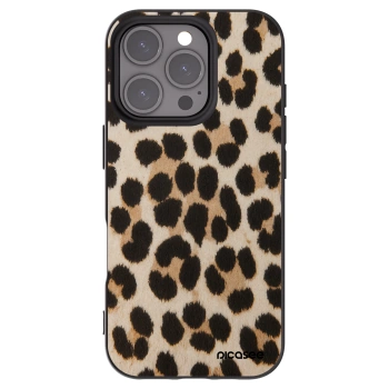 Picasee silikónový čierny obal pre Apple iPhone 16 Pro - Brown Tiger