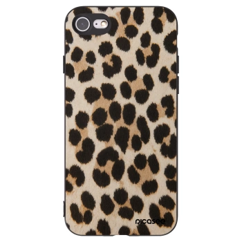 Picasee silikónový čierny obal pre Apple iPhone 8 - Brown Tiger