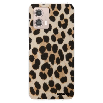 Picasee silikónový prehľadný obal pre Motorola Moto G53 5G - Brown Tiger